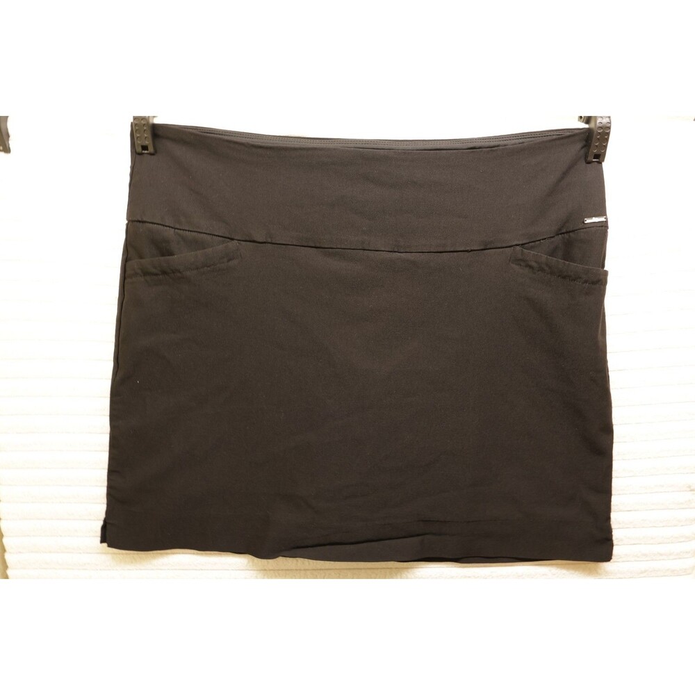 SC & Co Skort Women’s Size XXL Black Elastic Waist Pockets Pull On, Tennis